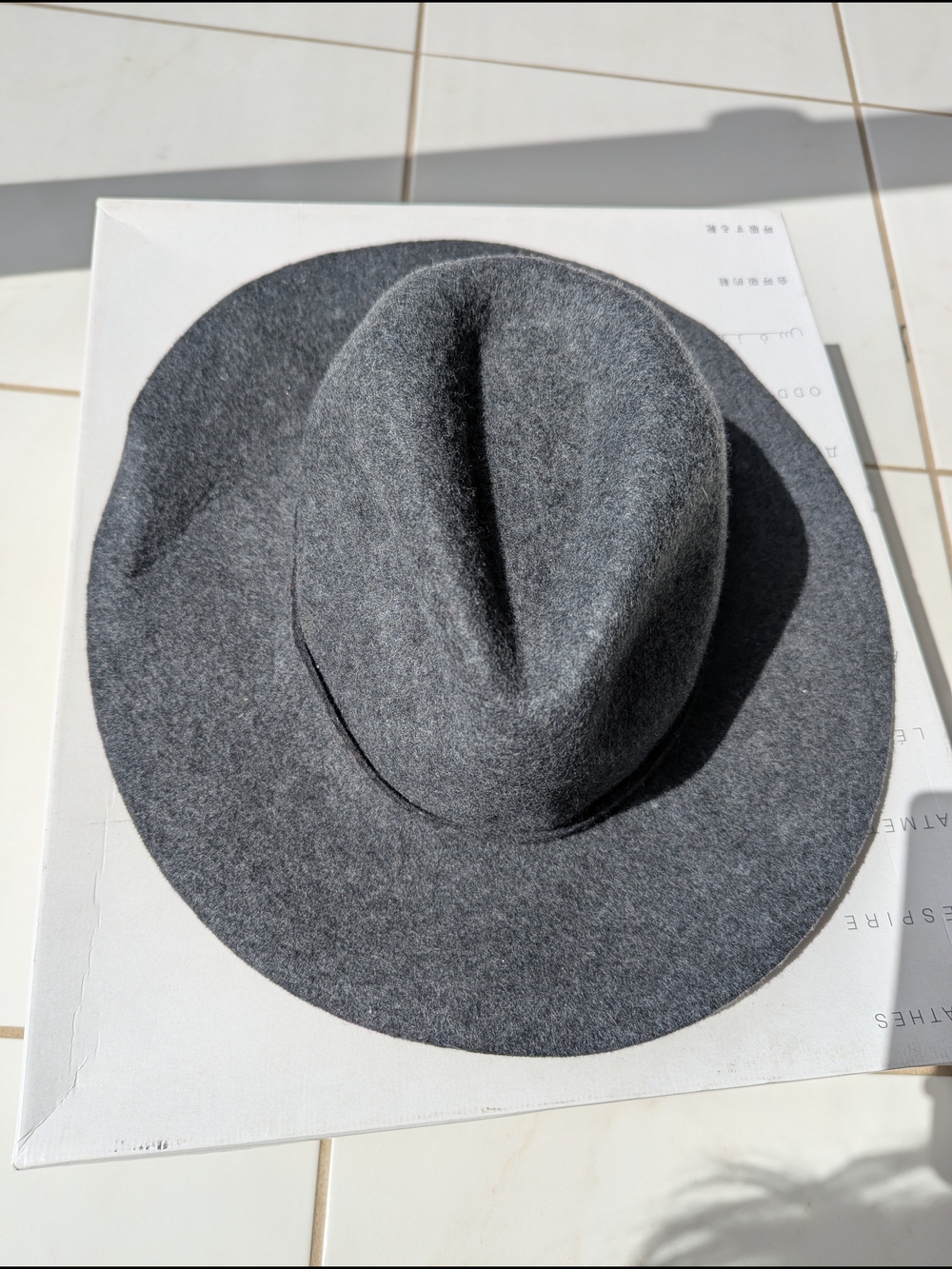 J. Crew Charcoal Wool Felt Fedora